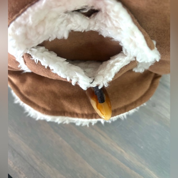 AFP All For Paws Brown & Cream Sherpa Pet Cat & Dog Coat/ Wrap/ Sweater - Picture 4 of 12